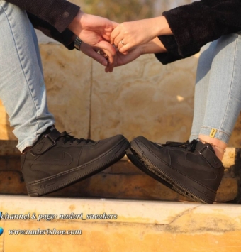 تصویر  کفش ساق بلند نایک مردانه و زنانه ست کد 4302
