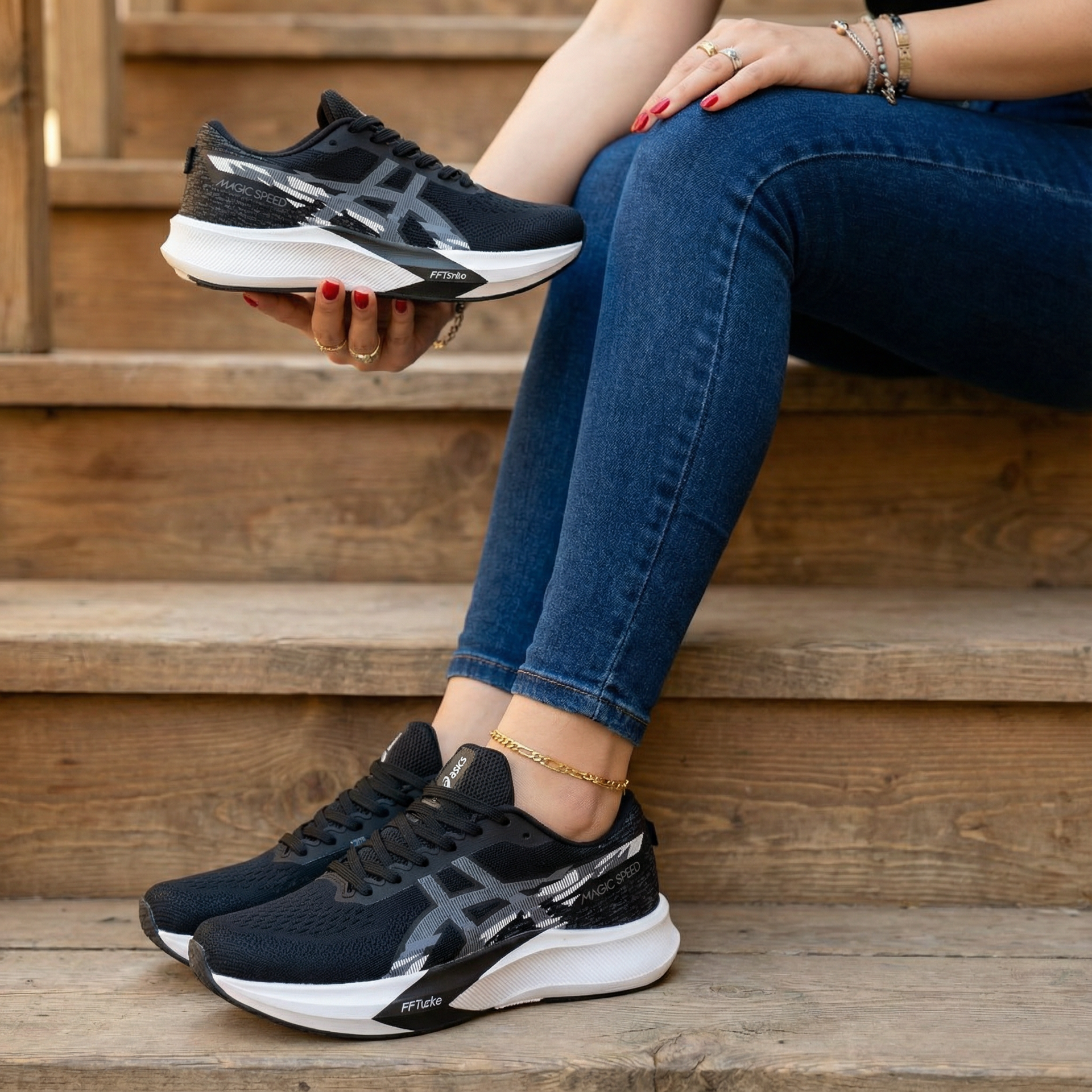 کتونی ورزشی اسیکس وارداتی مدل 518